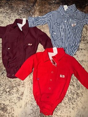 Infant Bullred Fishing Shirt Bundle (NWT)